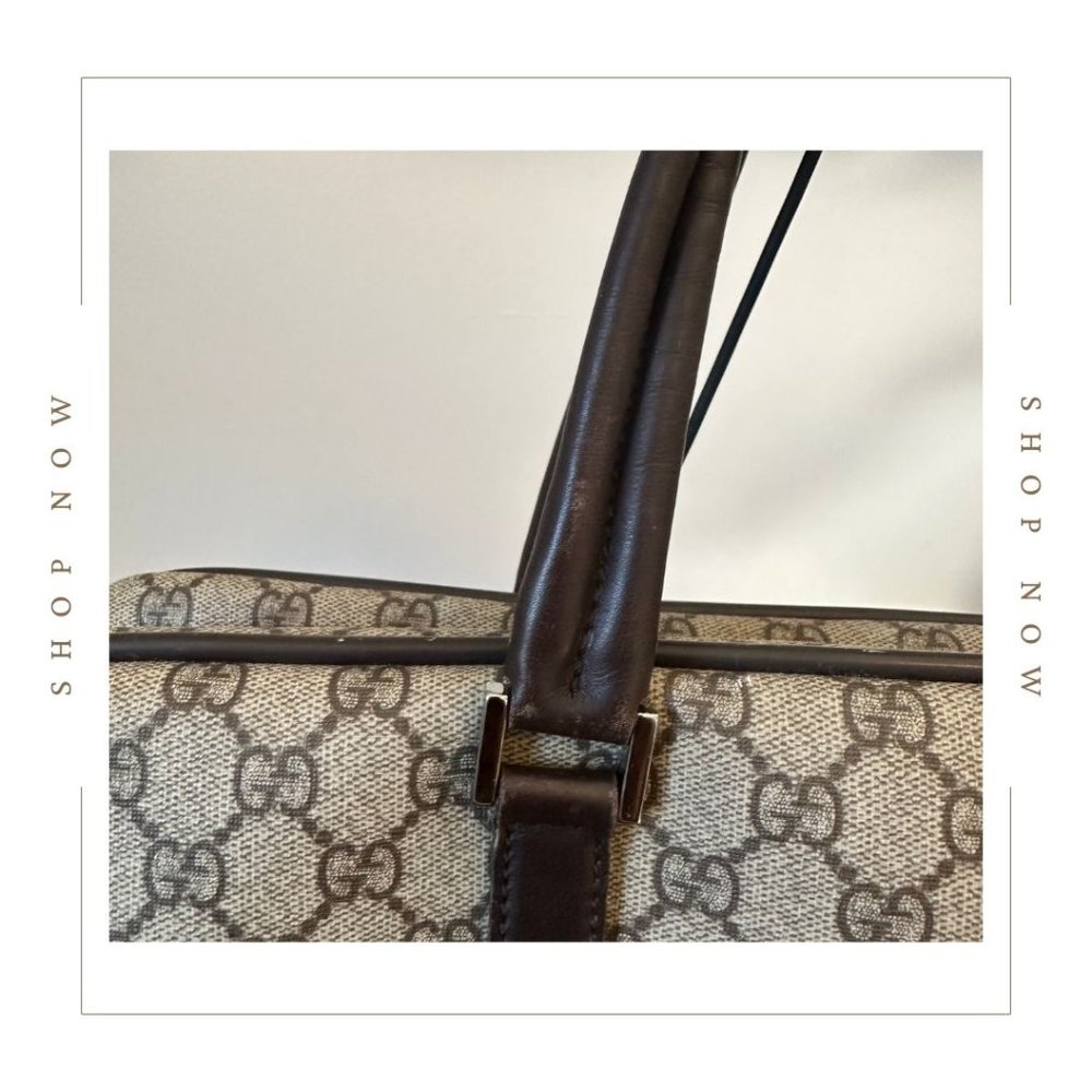 Vintage Gucci GG Supreme Canvas Satchel - Picture 8 of 16